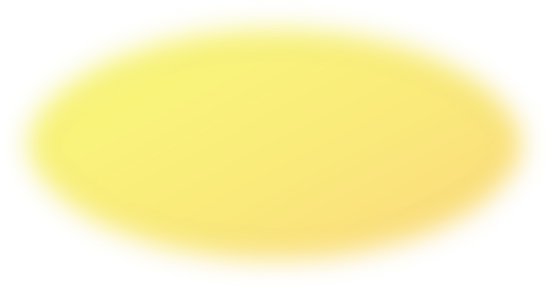 Yellow Gradient Blurred Oval